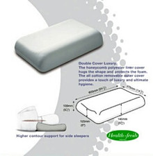 This Dentons High Profile Pillow is best suited for medium or larger framed people who sleep on their side.