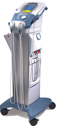 The Combination of Dual Frequency Ultrasound, and two independent channels of Interferential and Stims. Optional Vacuum suction module available!