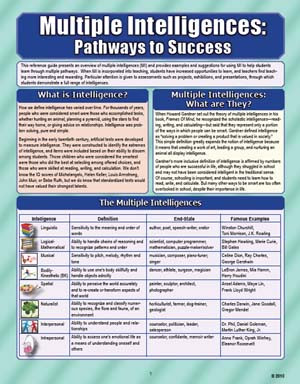Multiple Intelligences: Pathways to Success