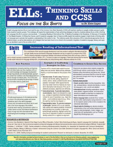ELLs: Thinking Skills and CSS, cover