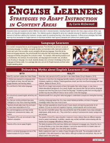 English Learners: Strategies to Adapt Instruction in Content Areas
