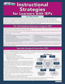 Instructional Strategies for Learners with IEPs