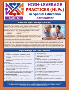 High-Leverage Practices (HLPs) in Special Education: Guide #2 - Assessment (HLP2)