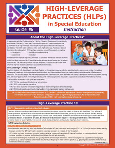 High-Leverage Practices (HLPs) in Special Education: Guide #6 - Instruction