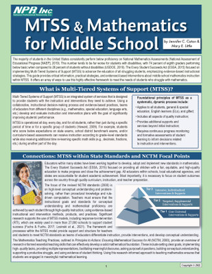 MTSS & Mathematics for Middle School