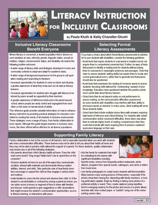 Literacy Instruction for Inclusive Classrooms