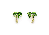 Crystal Palm Tree Earrings