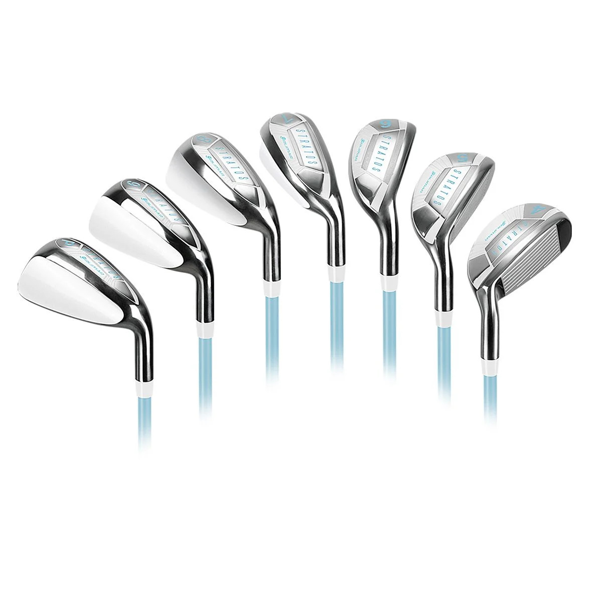 Orlimar Golf Ladies Stratos Hybrid Iron Set. 4-PW,SW, 8 Clubs in Graphite,  Right Hand