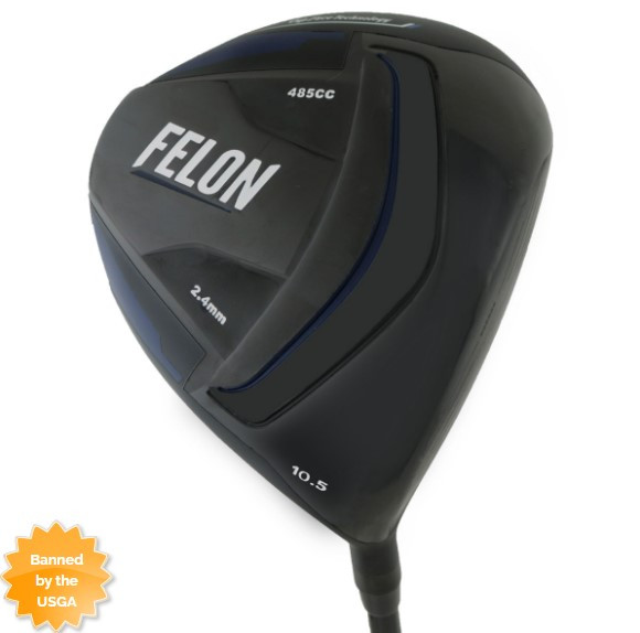 DTG FELON 2.4 ILLEGAL GOLF DRIVER, 9.5,10.5,12 degree , Black