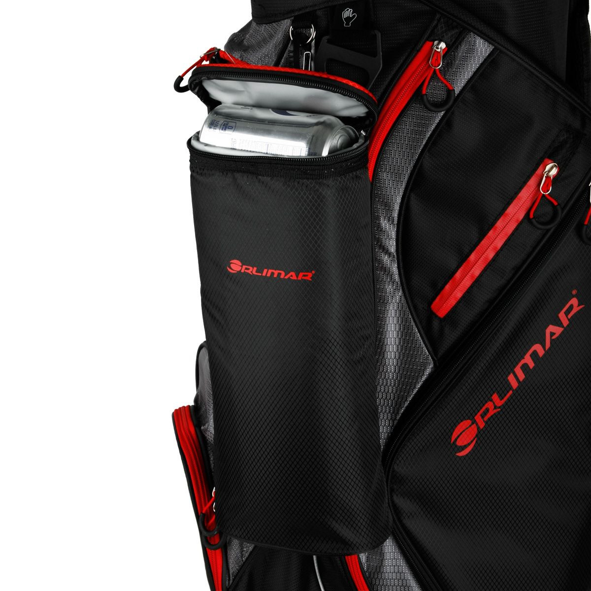 Orlimar CRX 14.6 Cooler Golf Cart Bag, Black/Charcoal