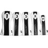 Sahara White Quilted Retro Golf Headcover Set - 5 Pack (SAH126745)
