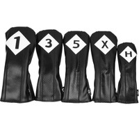 Sahara Graphite Weave Retro Golf Headcover Set - 5 Pack (SAH126738)