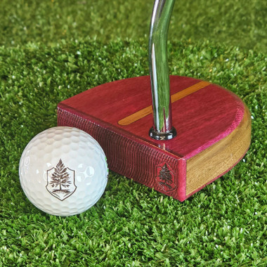 Timber Touch Plumbline Exotic Wood Putter, Purpleheart and Walnut Fatty Style