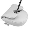 Sahara Synthetic Leather Center Shaft, Zero Torque Mallet Putter Head Cover, White (SAH129579)