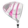 Powerbilt TPS Blackout Max Women's Driver, RH White/Pink, Pre-assembled (PB126226)