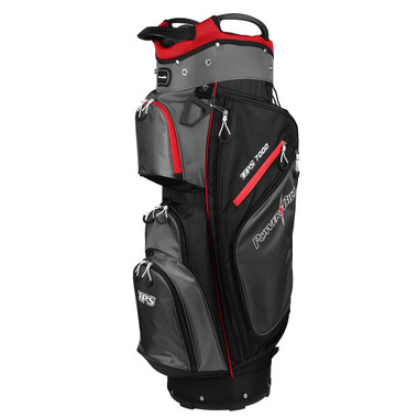 Powerbilt TPS 7000 Lightweight Golf Cart Bag - Black/Charcoal/Red (PB126479)