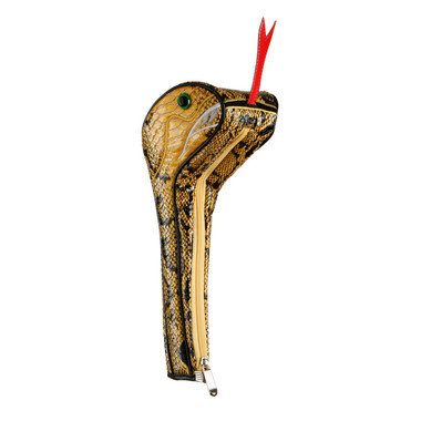 snake golf driver head cover, headcover, yellow, viper