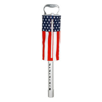 Intech Golf Ball Shag Bag Pickup with Aluminum Handle and Frame, USA Flag,Red,White,Blue