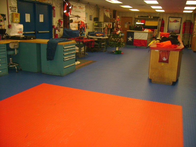 Perfection Floor Tile installed in Coast Guard Hanger flexitile-cg.jpg