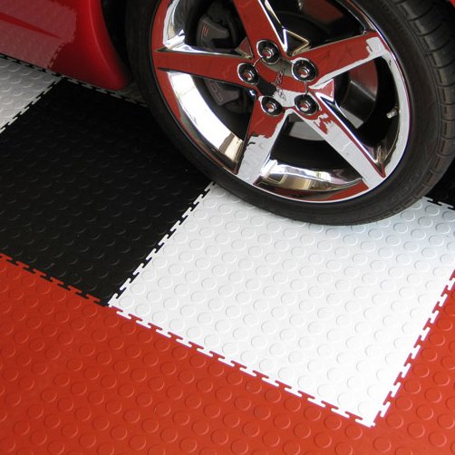 Perfection Floor Tile Coin Pattern flexitile-coin-garage1.jpg