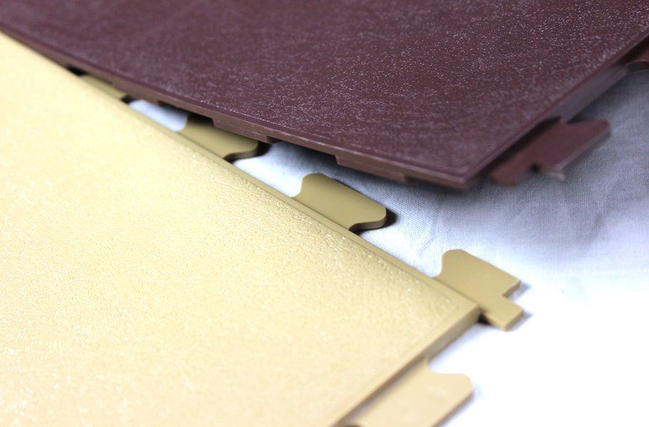 Perfection Floor Tile Leather Pattern Flexible Interlocking Tiles