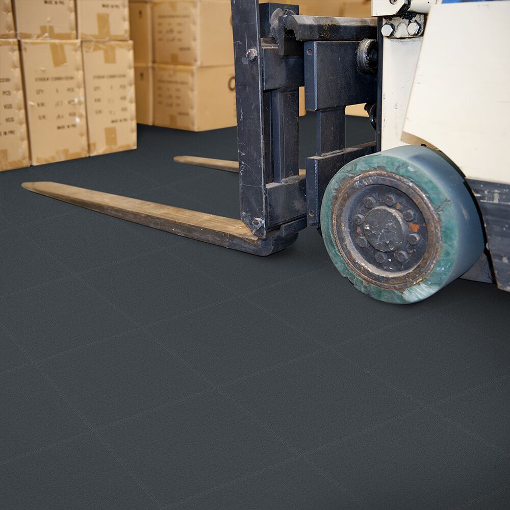 Perfection Floor Tile Industrial Interlocking Tiles. Warehouse and Manufacturing Plant Floors perfection-floor-industrial-smooth-black-forklift.jpg