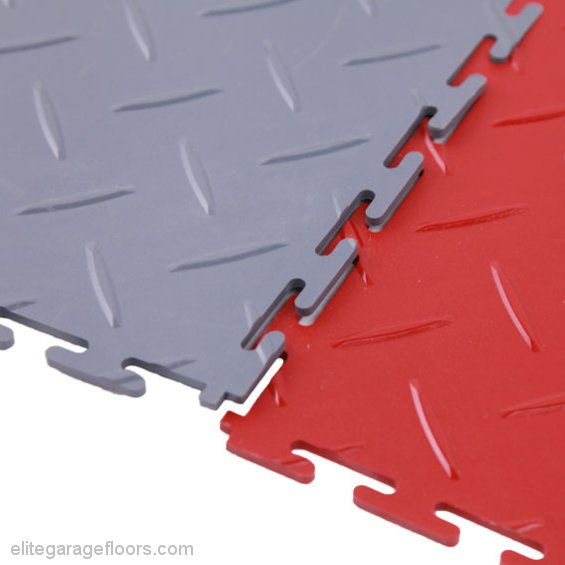 Perfection Floor Diamond Pattern Flexible Interlocking Tiles Flexible