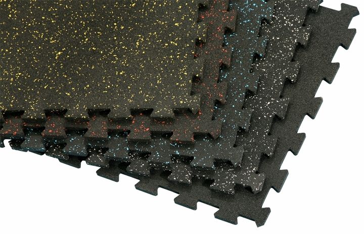 3/8 Sport-Lock Tile - Easy Install Interlocking Rubber Tile