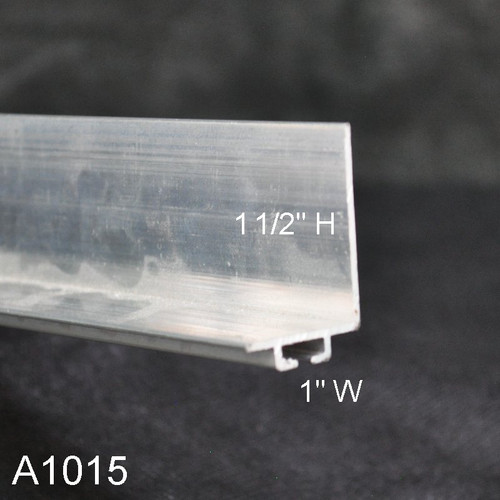 Aluminum Garage Door Bottom Seal Retainer 1" x 1 1/2" L Shaped A101501W