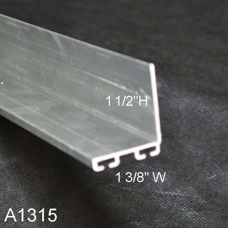 Aluminum Garage Door Bottom Seal Retainer 1 3 8 X 1 1 2 L Shaped