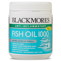 Helping you to get your daily omega-3s 
Blackmores Odourless Fish Oil 1000 contains the natural goodness of fish oil without artificial flavours or chemicals such as polysorbate 80.