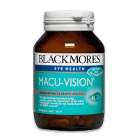 Macu-Vision®

Helping you to preserve macular eye health 

Blackmores Macu-Vision® is a source of antioxidant nutrients. It helps defend against free radical damage in the macular region of the retina and the lens of the eye.