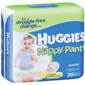 huggies nappy pants junior boy 26