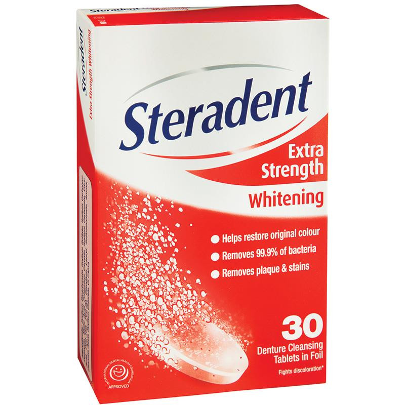 steradent whitening tablets