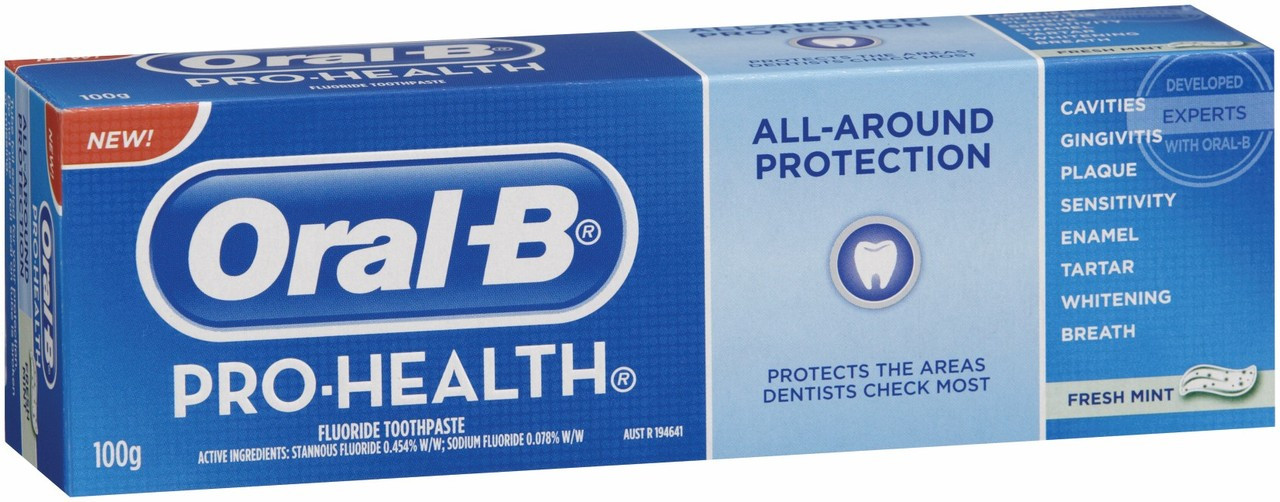 Oral B Toothpaste Pro Health All Round Freshmint 100G - Chemist By Mail ...