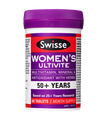 Swisse Women’s Ultivite 50+ contains 43 premium quality vitamins, minerals, antioxidants and herbs to help support women aged 50+ meet their nutritional needs and maintain general wellbeing.

This formula assists with energy production and stamina and helps support a healthy nervous system.

The Swisse Ultivite range is based on over 25 years of research.