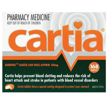 Cartia 100mg - 168 Tablets