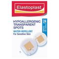 Elastoplast Sensitive Transparent Hypoallergenic Spot 24 Strips