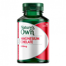 Nature's Own Magnesium Chelated 500mg 180 Capsules