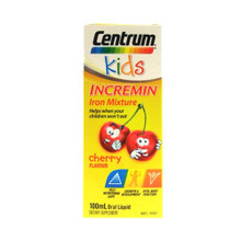 Centrum Kids Incremin Iron Mixture Cherry Flavour 100ml