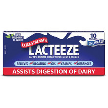 Lacteeze Extra Strength 10 Tablets