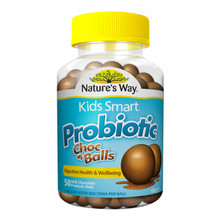NATURE'S WAY Kids Smart Probiotic Choc Balls 50 pack