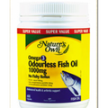 Nature's Own Omega 3 Odourless Fish Oil 1000 MG x 200 Caps