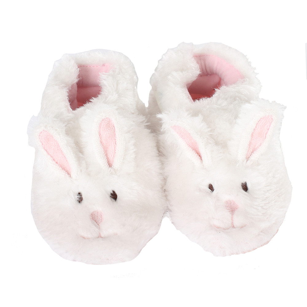 White Fuzzy Bunny Baby, Infant, Toddler Shoes | Robeez