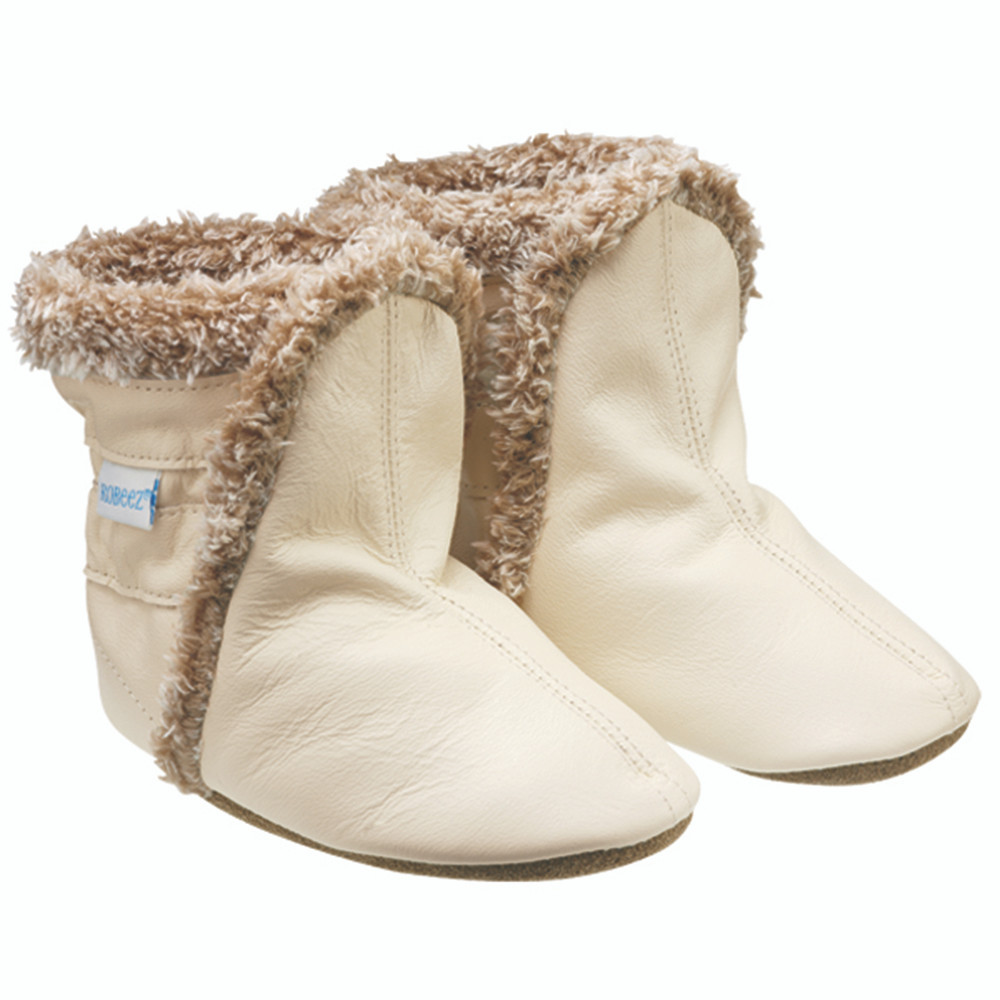 Cream Classic Baby, Infant, Toddler Boots Robeez