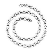 Heavy Duty Double Link Mens Stainless Steel Necklace Style SN8472