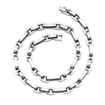 Thick and Heavy Mens Stainless Steel Link Necklace Style SN8482