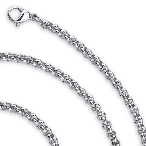 Zales 2.5mm Rolo Chain Necklace in Sterling Silver - 18