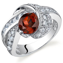 Mystic Divinity 1.50 carats Garnet Sterling Silver Ring in Sizes 5 to 9 Style SR9764