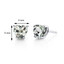 14 kt White Gold Heart Shape 1.50 ct Green Amethyst Earrings E18528